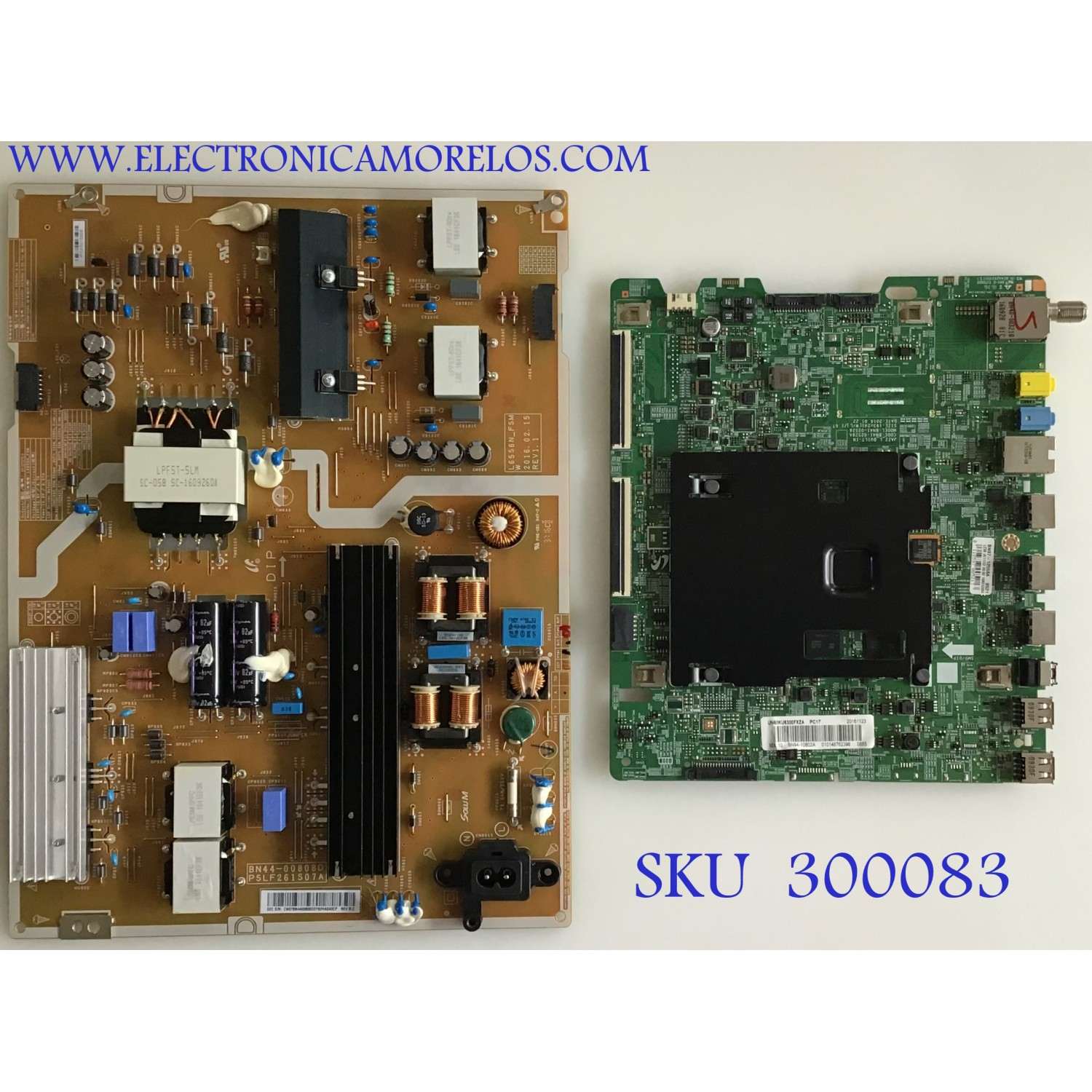 KIT DE TARJETAS PARA TV SAMSUNG / MAIN BN94-10802A / BN41-02528A / FUENTE BN44-00808D / L65S6N_FSM / PANEL CY-GK060HGSV2H / DISPLAY LQ601R3HB2K / BN96-39208A / MODELO UN60KU6300FXZA EA01